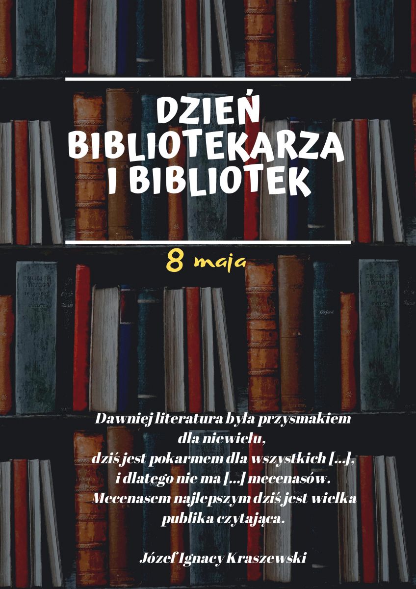 Plakat Dzień Bibliotekarza i Bibliotek